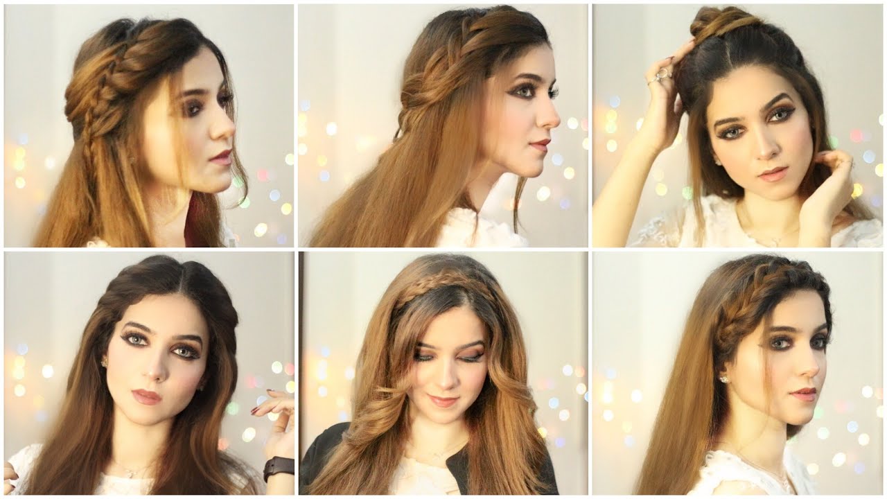 Top 20 Simple Hairstyles for Gowns and Frocks | Styles At Life